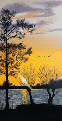 Acryl op linnen 50 x 100